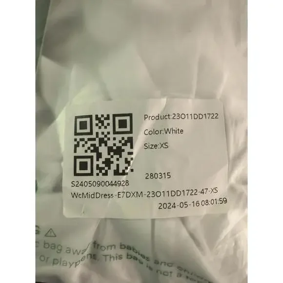 NWT Halara SoftlyZero Ruched Lace Up Bodycon Cool Touch Dress-UPF50+ White XS - Picture 11 of 11